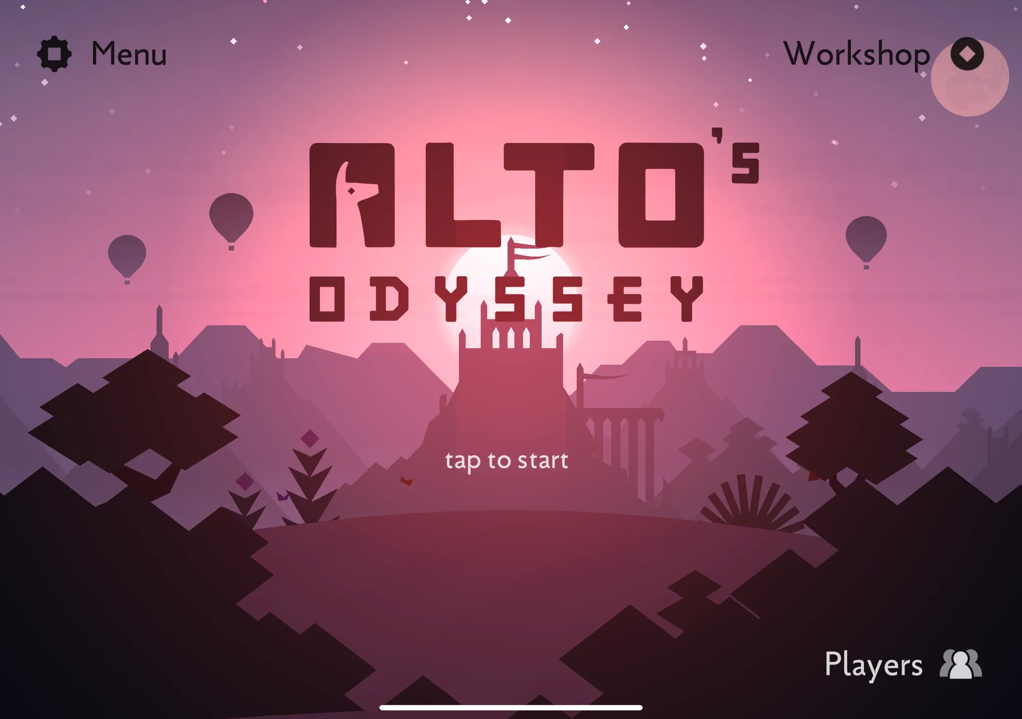 Alto's Odyssey on iPhone Duo, unfolded, landscape