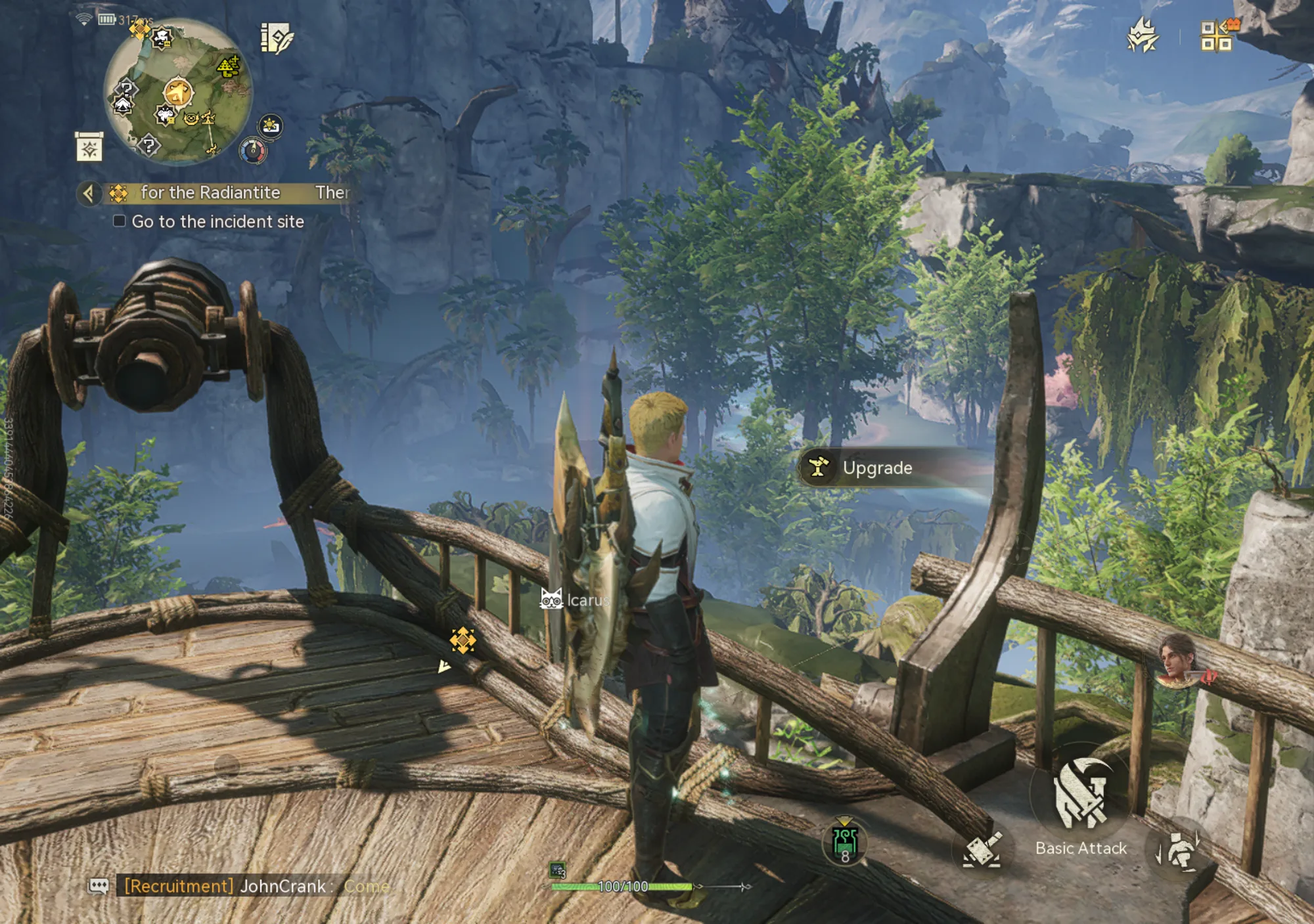 Monster Hunter Outlanders on iPhone Duo, unfolded, landscape