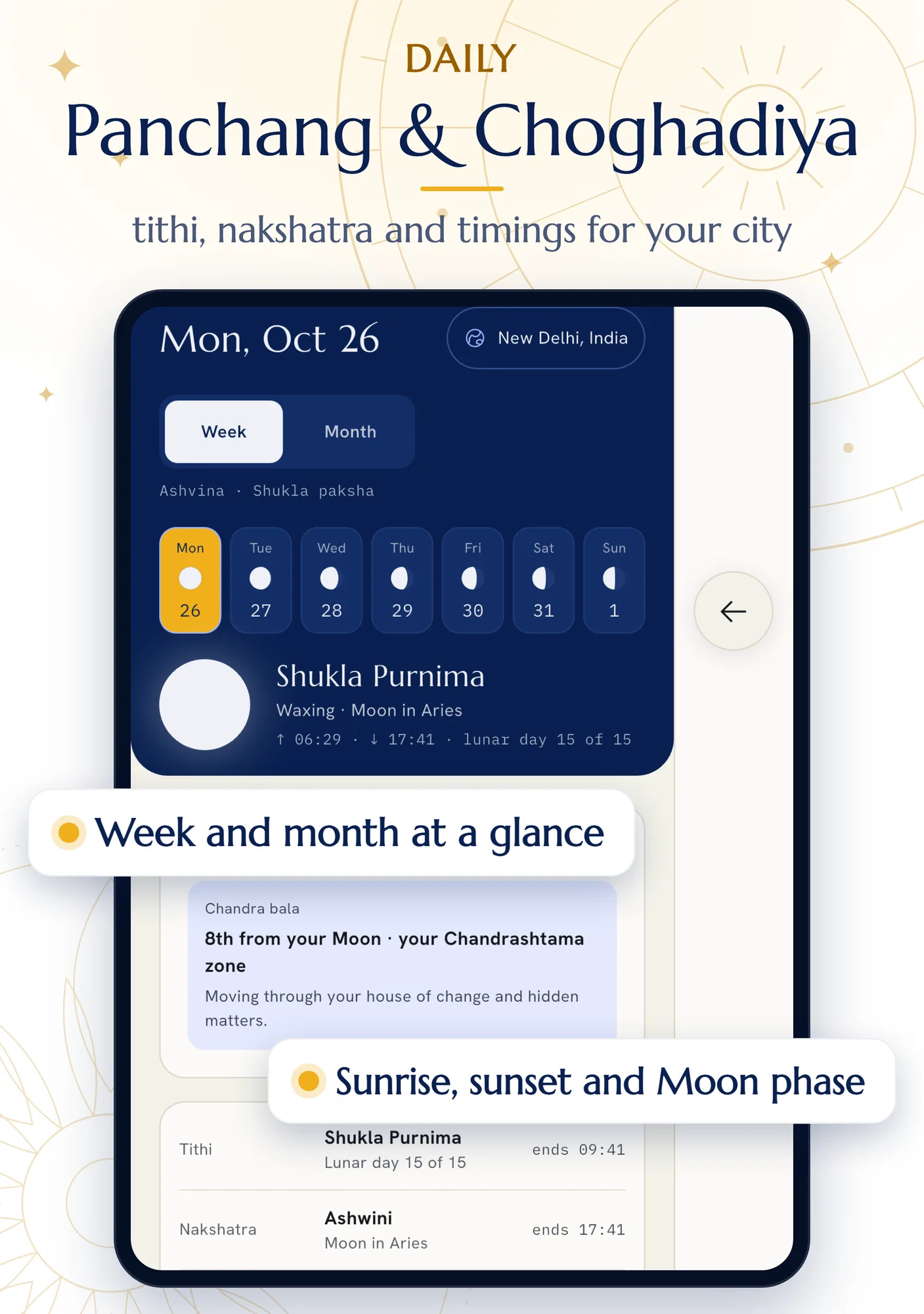 Vyom Vedic Astrology - Kundli on iPhone Duo, unfolded, portrait