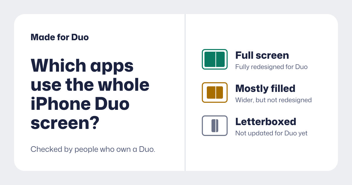 Made for Duo: apps optimized for iPhone Duo
